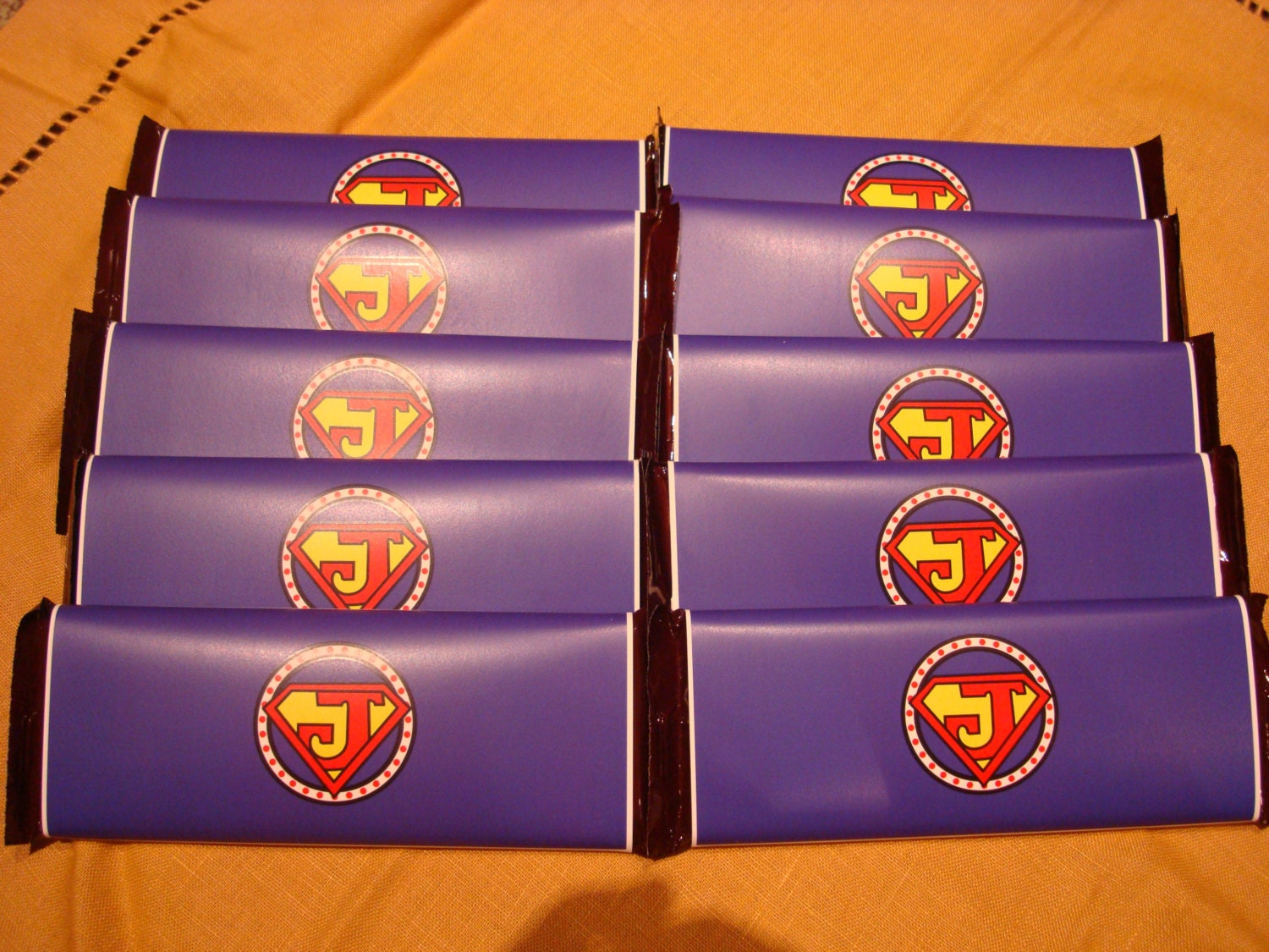 Comic Book Superhero- personalized chocolate bar wrappers- print your own Il_570xn