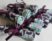 Bridesmaid Gift/Favor for Bridal Party of 8 Travel Jewelry Rolls in the fabrics of your choice plus Free Shipping