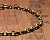 Mens bracelet - Brass thick chain bracelet for men - women -unisex