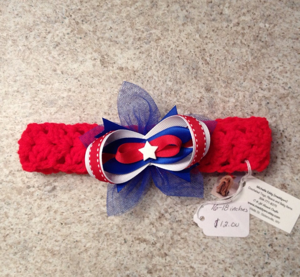Patriotic baby headband