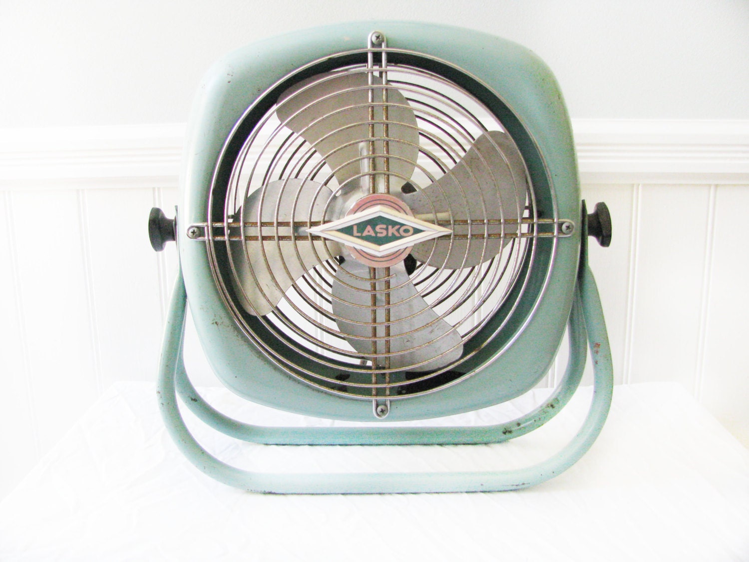1950s - Lasko Fan Teal