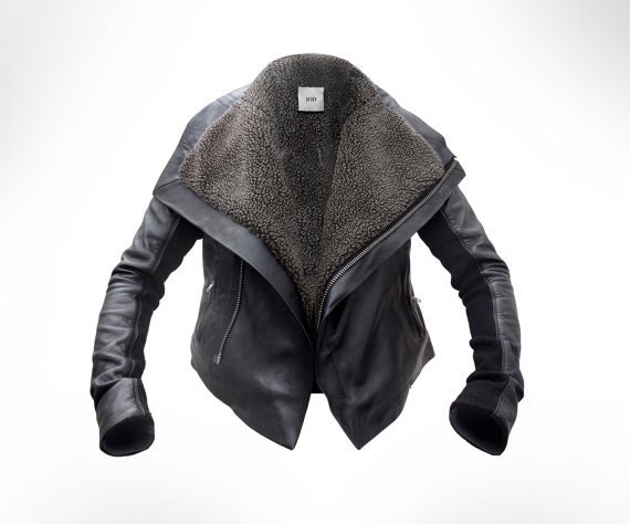 Custom made Black Leather Biker by J.O.D
