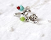 Silver Flower Branch Necklace - gifts under 25