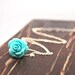 Something Blue Rose Necklace for Bridesmaid/ Bridesmaid Necklaces and Thank You Ideas/ Bridesmaid Thank You Gifts