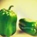 Green BellPepper 8"x8" Retro Fine Art Wall Decor Food Photograph For Modern Cafe Bar Pub Hotel Restaurant Home Office