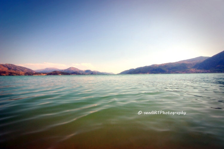 Horizon 8"x12" Fine Art Wall Decor Lake Photograph For Cafe Bar Pub Hotel Restaurant Nursey Home Office