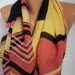Chevron Infinity Scarf Shawl Circle Scarf Loop Scarf Gift -fatwoman - Black