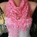 Lace Scarf Shawl Scarf Women Shawl Scarf - Cowl Scarf - Pink - fatwoman