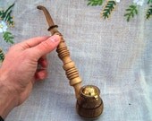 Tobacco pipe Long wooden pipe Carved wood Tobacco pipes Wood carving Smoking pipes Wood pipe Smoking pipe Wooden pipes Wood pipes P6