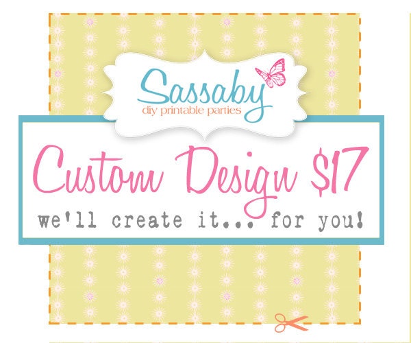 Sassaby Custom Text Invitation - NO EXTRA CHARGE Il_570xn