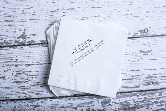 Fun Fact Napkins - 3 facts, 300 Napkins