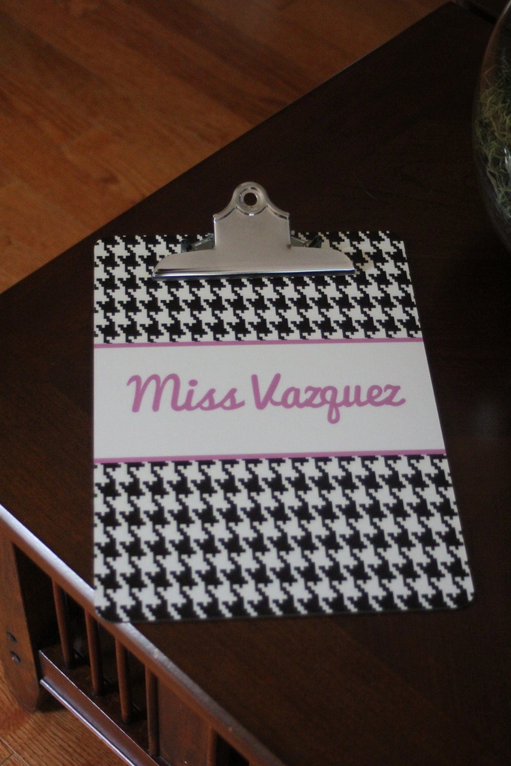 Clipboard with your chosen monogram or design.  Great teacher gift or for Mother's Day. You personalize.
