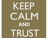 KEEP CALM and Trust GOD Tin Aluminum Parking sign home decor wall hanging