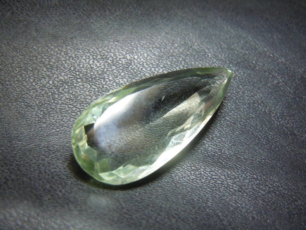 Top Quality Green Amethyst  Quartz Cut Stone Pear Drops Huge Size -13x30MM Wholesale Price