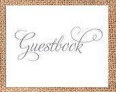 Guestbook - Wedding Reception Decor 8x10 Digital File