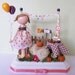 Clothespin doll-Custom celebration cake topper
