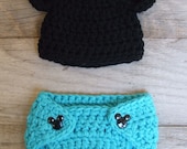 Mickey / Minnie Mouse Inspired Diaper Cover Set w/matching Mickey Buttons - CHOOSE YOUR COLOUR