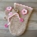 Sock Monkey Hat with Baseball Theme - Newborn - 3 months