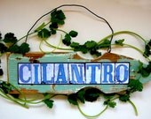 New Orleans Street Signs.. Yard Art...Garden Art...Herb Garden Markers...Mixed Media Salvage