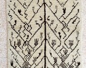 natural virgin wool carpet AZILAL berber rug from Morocco
