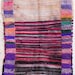 RAG  RUG BOUCHEROUITE from Morocco called also boucharouette berber tribal art, moroccan rag rug