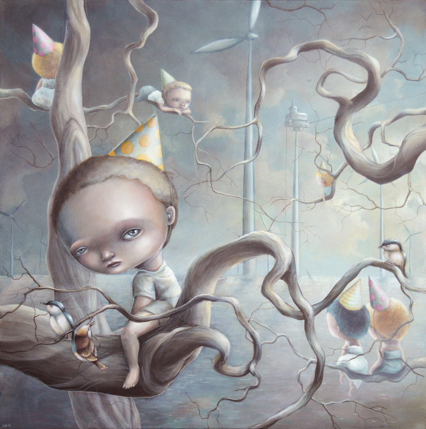 Original painting  "A kind of fairytale"