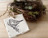 Polymer Clay - Spring Bird Clay Gift Tags - Set of 3 - Home Accents - Shabby Chic - Cottage Decor - French Country