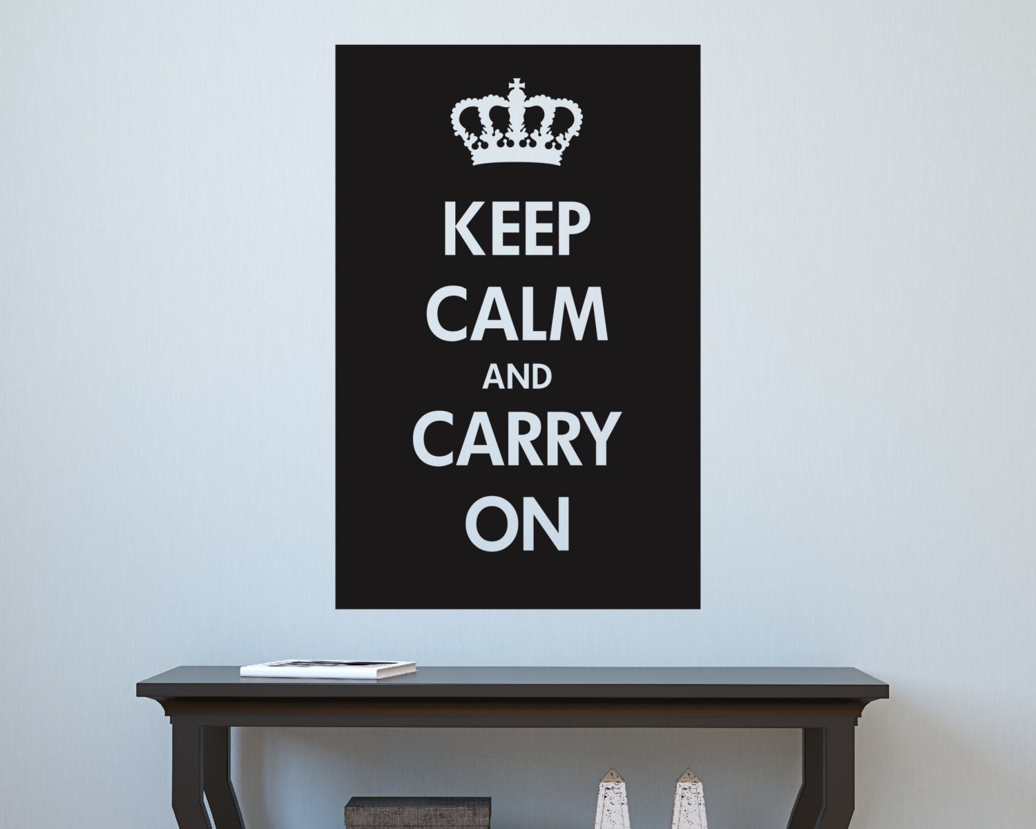 Keep Calm and Carry On Vinyl Wall Decal