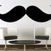 Vinyl Wall Decal Mustache Wall Decal Menu