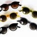 Black Round Circle Cat Eye Wayfarer Sunglasses