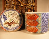 Vintage Japanese Tiffin Ceramic With Cranes