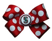 Large Stanford Cardinals Hair Bow