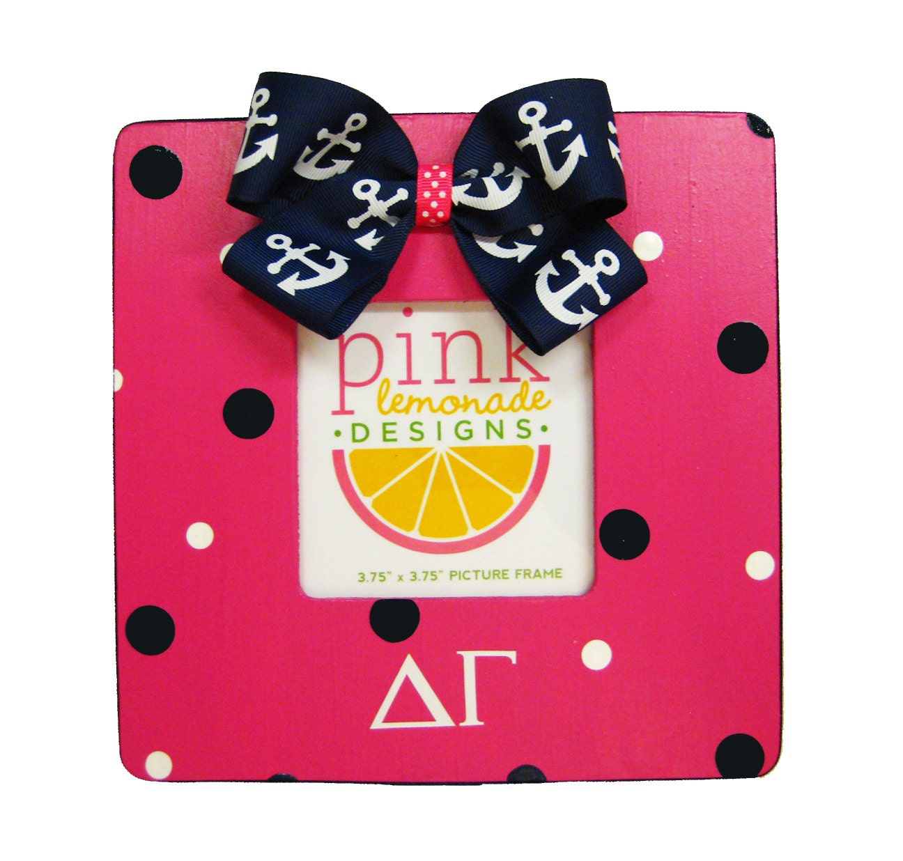 Large DG Delta Gamma Sorority Anchor Hair Bow