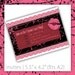 Bachelorette Party Invitations . PRINTABLE . Dark Passion