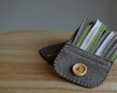 Skinny Wool Felt Bracelet Wristband Cuff // Matcha // LoftFullOfGoodies