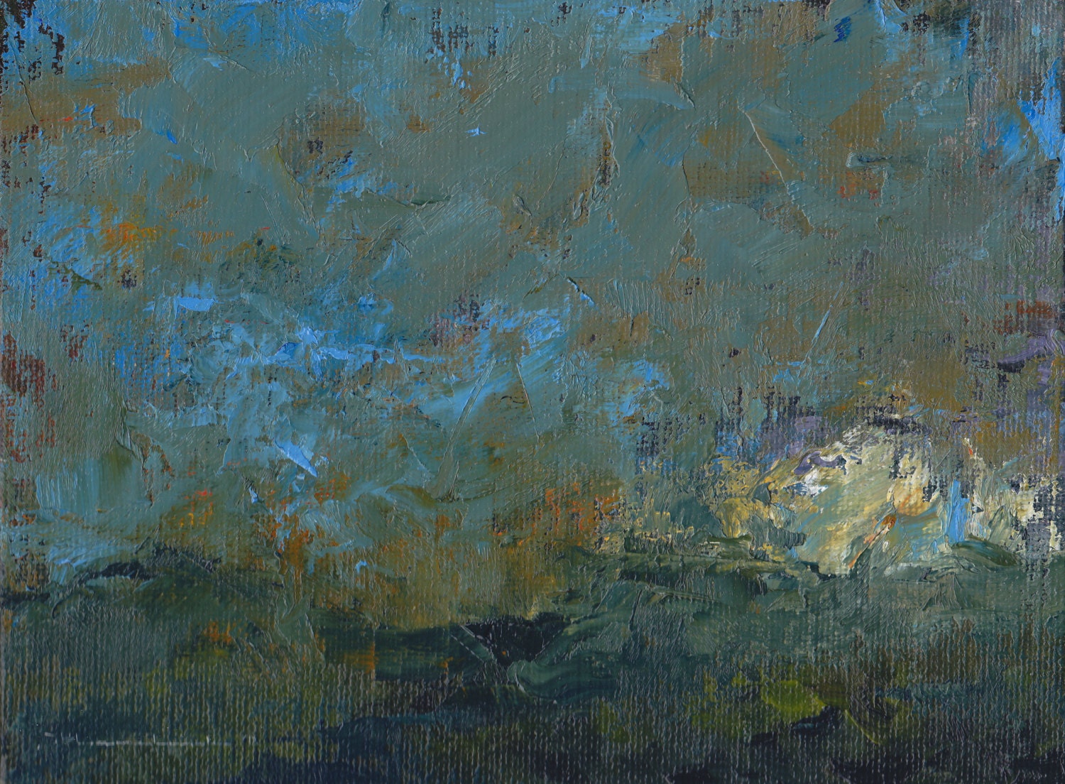 I Don't Remember How Long I Waited for You - Original Oil Painting by Seminary Road Artists