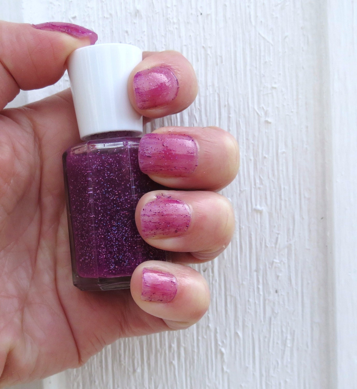 Violet Glitter Nail Polish