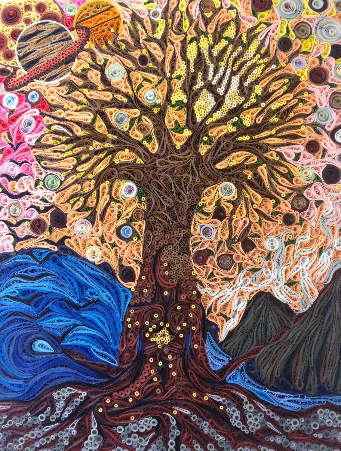 Awaken - Hand Rolled Paper Quilled Fine Art - Original Quilled Soul Series