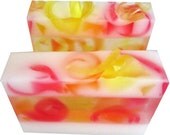 Mango Papaya Soap with Shea Butter - Fruit Scented Soap - Ready to Ship - Vegan Friendly