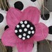 Burlap Cross Burlap Door Hanger Black and White with Flower