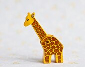 Small Giraffe Toy With Jointed Head - Wild Animal Block