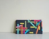 Washi Tape Zipper Pouch (upcycled)