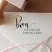Calligraphy Return Address Stamp -- Mixed Calligraphy and type - Rebel Stout Style off center
