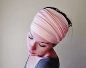 Coral Hair Accessory - Head scarf, Hair wrap, Headband - Womens Hair Accessories - Spring Summer Scarf
