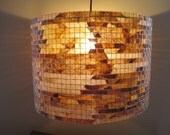 XL - COFFEE FILTER Art - Chandelier Lighting Hanging Light Ceiling Lighting Drum Paper Lamp Shade