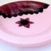 Fused  Glass Bowl Pink and Raspberry Swirl  with Chevron Motif LI 17