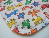 BABY BIB - Aztec Animals - Colorful animal print cotton - Shower gift - Baby shower