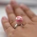 Kawaii Miniature Food Rings -  PINK CUPCAKE with SPRINKLES