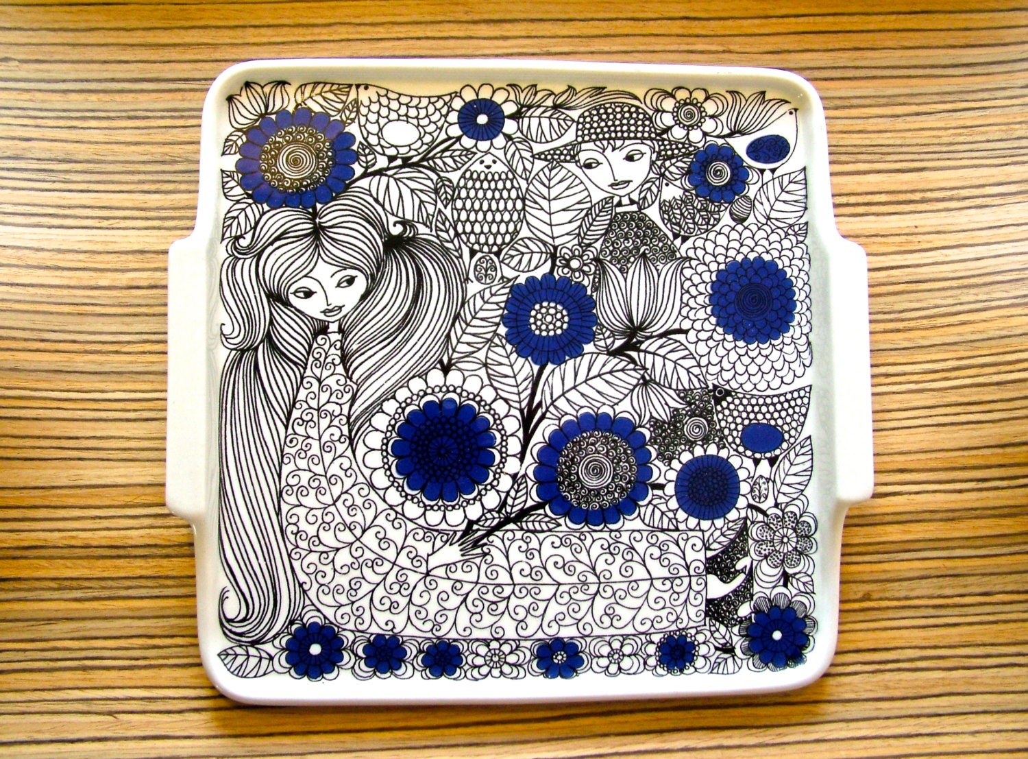 Arabia Finland PASTORAALI serving tray Esteri Tomula