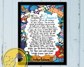 Molder of Dreams, 8x10, Art Print of an Original Hand Drawn Ink Illustration, Teacher Gift
